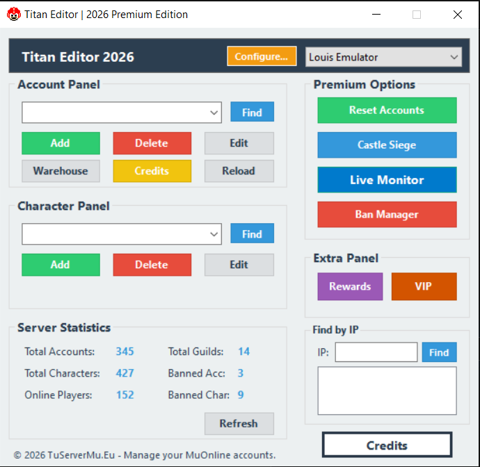 Titan Editor Interface